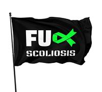 Bandiera per la consapevolezza della scoliosi, 9,1 x 1,5 m, colori vivaci e resistente allo sbiadimento UV, striscioni da parete per interni ed esterni