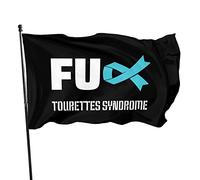 Bandiera per la consapevolezza della sindrome di Fuck Tourettes, 9,1 x 1,5 m, dai colori vivaci e resistente ai raggi UV, striscioni da parete per esterni ed interni