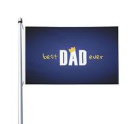 Bandiera per la festa del papà felice 3x5 piedi bifacciale per esterni per eventi celebrativi Decorazione per feste in poliestere Banner per cartelli stradali