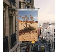 Bandiera per piante del deserto, 3 x 1,5 m, bandiere da giardino per esterni, resistenti, con occhielli, bandiere decorative per cortile, grande striscione per feste interne esterne e decorazioni per