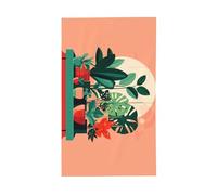 Bandiera per piante verdi in vaso da interno. Bandiera decorativa per esterni 0,9 x 1,5 m, striscione verticale in poliestere. Adatto per l'uso come decorazione esterna