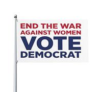 Bandiera per porre fine alla guerra contro le donne, voto democratico, bandiera dell'asino democratico, elezioni 2024, voto 2022, democratici blu 2024, bandiera per salvare la democrazia, cartello d