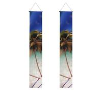 Bandiera per portico di laurea con stampa Isole dei Caraibi, cartello frontale, bandiere da appendere, decorazioni per feste, per porte esterne e interne