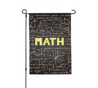 Bandiera per portico scolastica e matematica, su entrambi i lati, 71 x 102 cm, resistente, per esterni, giardino, prato, decorazione stagionale