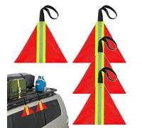 Bandiera Per Rimorchio - Bandiera Rossa Ad Alta Visibilità Per Sicurezza Di Viaggio,Kit Impermeabile Di Trasporto Per Kayak, Canoe, Camion, Bicicletta, Barca E Rimorchio