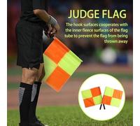 Bandiera per sportivo - Segnale per guardalinee da pallavolo in 2 pezzi | per campi leggeri arancioni e gialli | Segnale di confine ufficiale per le partite di calcio