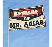 Bandiera per stanza Guys Beware Of Mr. Arias bandiera cool bandiere Room Guys Music Decor (120 x 180 cm)