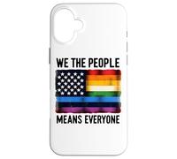 Bandiera per uguaglianza We The People Means Everyone Pride Custodia per iPhone 16 Plus