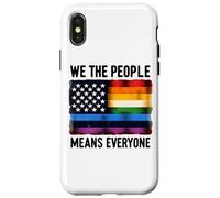 Bandiera per uguaglianza We The People Means Everyone Pride Custodia per iPhone X/XS