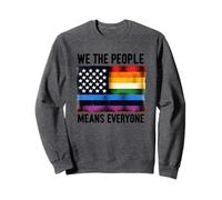 Bandiera per uguaglianza We The People Means Everyone Pride Felpa