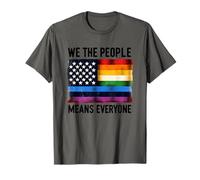 Bandiera per uguaglianza We The People Means Everyone Pride Maglietta