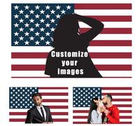 Bandiera personalizzata 3x5 FT Progetta il tuo logo/immagine/testo Doppio lato Personalizza Banner Attività aziendali personalizzate Decorazione Bandiere pubblicitarie all'aperto, Bianco puro