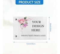 Bandiera personalizzata a doppia faccia, decorazioneStampate il vostro logo/disegno/parole - Bandiere personalizzate a colori vivaci. (Banner personalizzato)