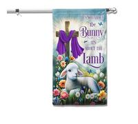 Bandiera Personalizzata American Easter Day Lamb It?S Not About The Bunny It?S About The Lamb Resistente Alle Intemperie Gran Bandiere Lavabile Flag Personalizzate Per Home 90X150Cm