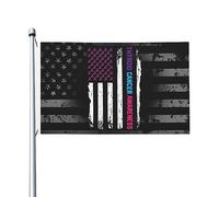 Bandiera Personalizzata American Thyroid Cancer Awareness Bandiera Da Cortile Colore Vivido Bandiera Pirati Per La Fattoria All'Aperto, Decorazione Domestica, Barca, 90X150cm