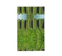 Bandiera personalizzata - Decorazioni invernali uniche per casa e giardino, perfette per uso esterno e interno, tempio segreto ricoperto di erbacce