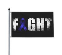 Bandiera Personalizzata Fight Colorectal Cancer Bandiera Dell'Individualità Decorazione Bandiera Da Giardino Per Camion, Feste, Barca, 90X150cm