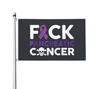 Bandiera Personalizzata Fuck Pancreatic Cancer Bandiera Pirati Piccola Bandiera Da Giardino Per Barca, La Fattoria All'Aperto, Cortile, 90X150cm