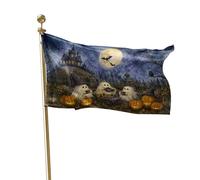 Bandiera Personalizzata Little White Ghosts Vintage Pumpkin Moon Goth