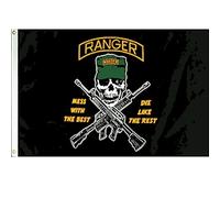 Bandiera Personalizzata "Mess With The Best" Pirate 2 Occhielli In Metallo Bandiere Colore Vivido Flagge Per Cultural Display Business Sports Events 90X150Cm