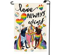 Bandiera Personalizzata Rainbow Progress Flags Dogs Love Always Wins Pride