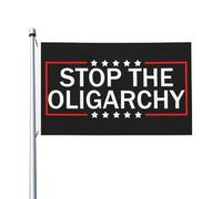 Bandiera Personalizzata Stop The Oligarchy Bandiera Da Cortile Gran Bandiera Dell'Individualità Per Giardino, Cortile, La Fattoria All'Aperto, 90X150cm