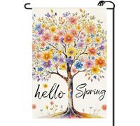 Bandiera Personalizzata Trees Fresh Flowers Hello Spring Vertical Flower