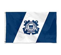 Bandiera Personalizzata United States Us Coast Guard Auxiliary 2 Occhielli In Metallo Bandiere Robusta Striscione Per Business Parades Events 90X150Cm