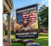 Bandiera Personalizzata US Map 250 Years Of Sacrifice Veteran Piccola