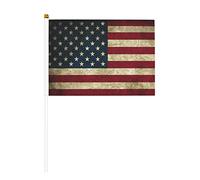 Bandiera Personalizzata Vintage American Hand Held Small Set Of 10