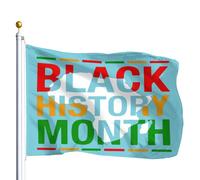 Bandiera Personalizzato Black History Month African American Melanin