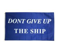 Bandiera Personalizzato Commodore Perry Don'T Give Up The Ship Battle Resistente Alle Intemperie Bandiere Personalizzate Stampata Striscione Decorazioni Per Sports Events 90X150Cm