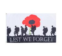 Bandiera Personalizzato Lest We Forget Army Military Resistente Alle Intemperie Grande Bandiere Colore Vivido Flag Personalizzate Per Cultural Display Sports Events Business 90X150Cm