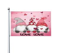 Bandiera Personalizzato Love Gnome Summer Bandiera Personalizzata Garden