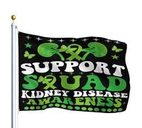 Bandiera Personalizzato Ney Disease Supporto Nastro Verde Resistente Alle Intemperie Bandiere Personalizzate Colori Vivaci Striscione Con Bandiere Personalizzate Per Cultural Display 90X150Cm