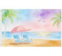 Bandiera Personalizzato Summer Holiday Tropical Palm Tree Beach Bird