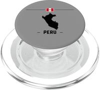 Bandiera peruviana con mappa e nome del paese Perù PopSockets PopGrip per MagSafe