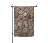 Bandiera Petoskey Stone 12x18 pollici, bandiera da giardino bifacciale per interni, da appendere alla parete, poster, grande striscione, cartello, bandiere per esterni