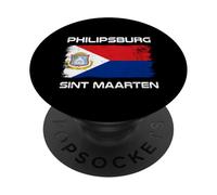 Bandiera Philipsburg Sint Maarten PopSockets PopGrip Adesivo