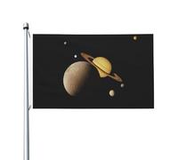 Bandiera Pianeta Colore Vivido Garden Flag Poliestere Bandiere Pirata Per Marce Raduni Activités Sportives 3X5Ft