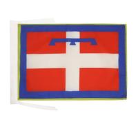 AZ FLAG Bandiera Piemonte 45x30cm - BANDIERINA PIEMONTESE - REGIONE Italia 30 x 45 cm cordicelle