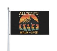 Bandiera Pirata 90X150cm, All The Best Girls Hike Together! Graphic Resistente alle Intemperie Bandiere con Occhielli Striscioni di Bunting per All'aperto Conferenza Ristoranti