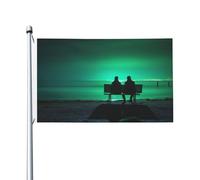 Bandiera Pirata 90X150cm, Aurora Doppia Cucitura Bandiere da Balcone Resistente alle Intemperie Striscioni di Bunting per Giardino Parata Bar
