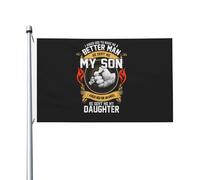 Bandiera Pirata 90X150cm, I Asked God To Make Me A Better Man Doppia Cucitura Bandiere Personalizzata Flag per Parata All'aperto Esterno
