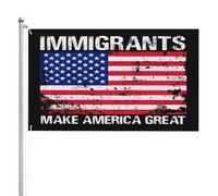 Bandiera Pirata 90X150cm, Immigra Make America Great Personalizzata Bandiere da giardino Classica Bandierine della Decorazione per Bar All'aperto Giardino