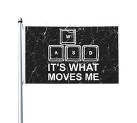 Bandiera Pirata 90X150cm, It'S What Moves Me Resistente alle Intemperie Bandiere con Occhielli Bandierine della Decorazione per Giardino Esterno All'aperto