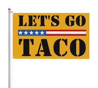 Bandiera Pirata 90X150cm, Let'S Go Taco Let'S Go Taco Decorative Bandiere Resistente alle Intemperie Flag per All'aperto Ristoranti Interno
