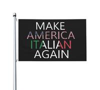 Bandiera Pirata 90X150cm, Make America Italian Again con Occhielli Bandiere Colori Vivaci Flag per Esterno Giardino Conferenza