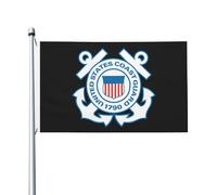 Bandiera Pirata 90X150cm, Mark of the United States Coast Guard Personalizzata Bandiere da giardino Resistente allo Scolorimento Bandierine per Interno Ristoranti Esterno