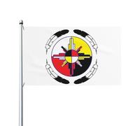 Bandiera Pirata 90X150cm, Native American Medicine Wheel con Occhielli Bandiere da giardino Durevole Bandierine della Decorazione per Bar Giardino Decorazione